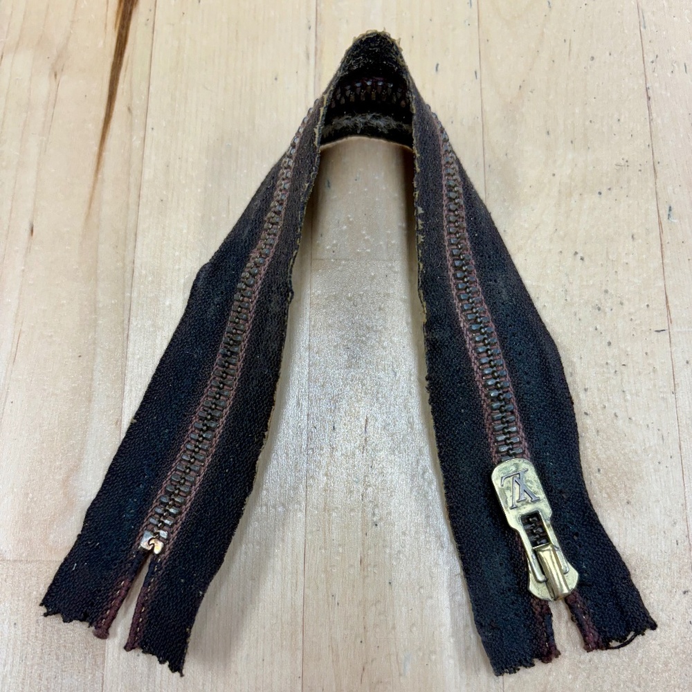 Louis Vuitton Brown Brass Zipper 10.5” Replacement